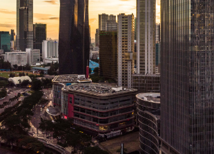 Tall blocks in the city