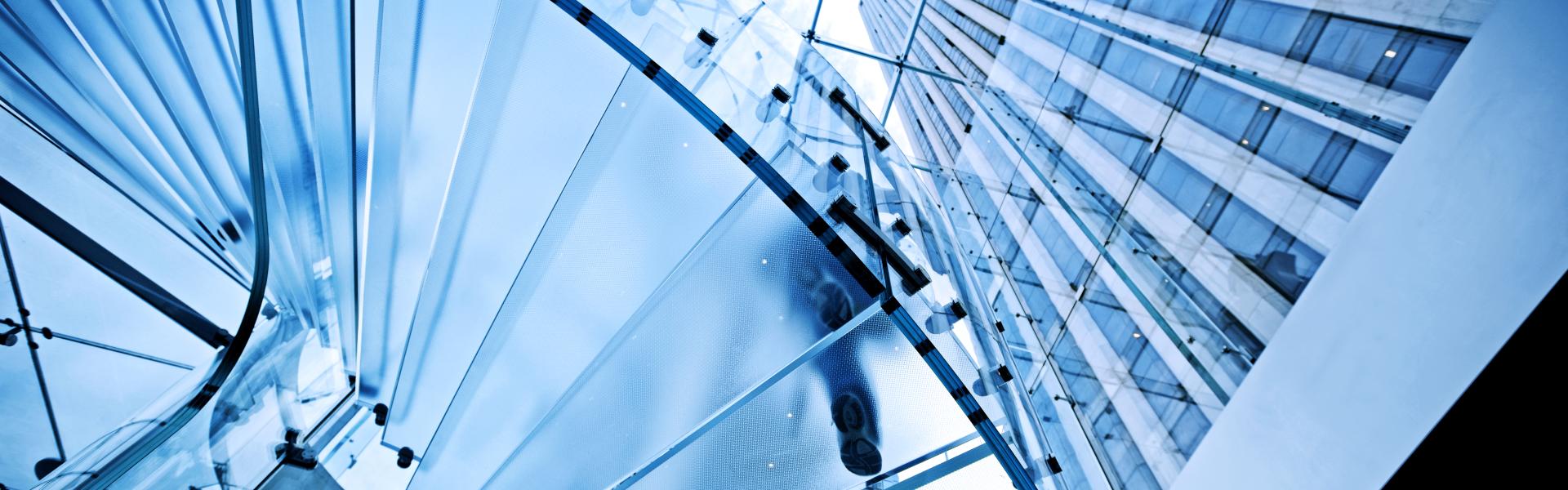 Buildings made of glass