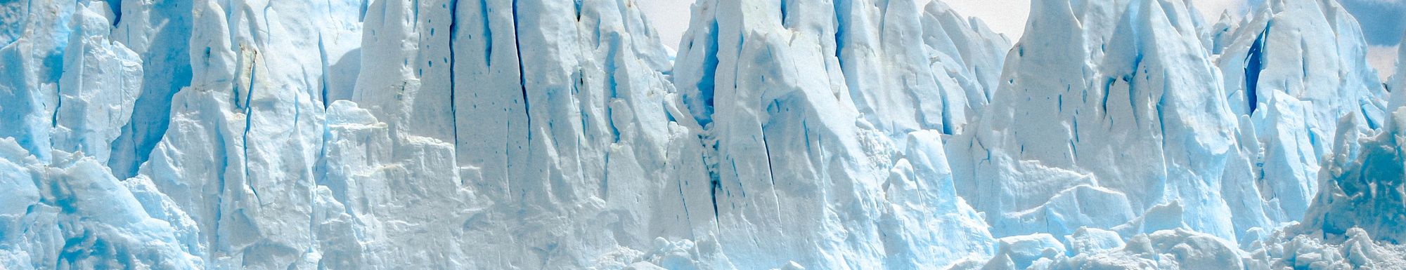 Icy slopes of the mountains