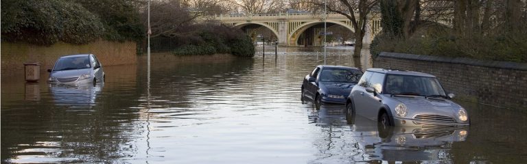 Flooded road