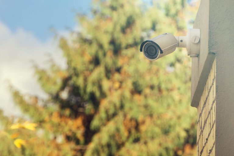 Camera On Building Wall