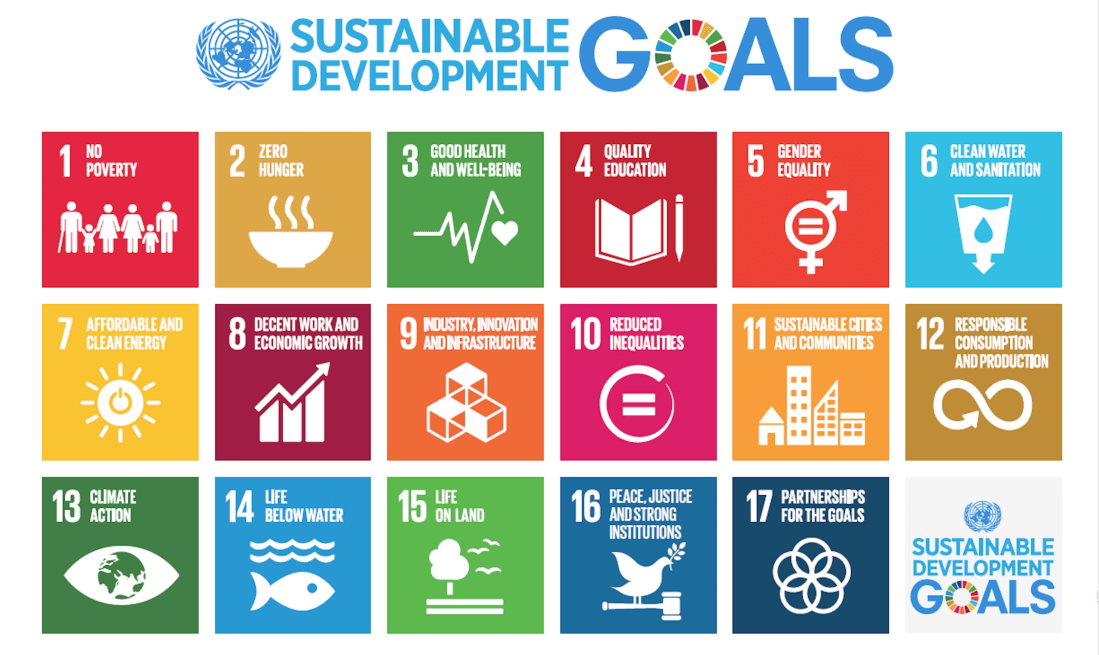 Colorful Sustainable development goals icons