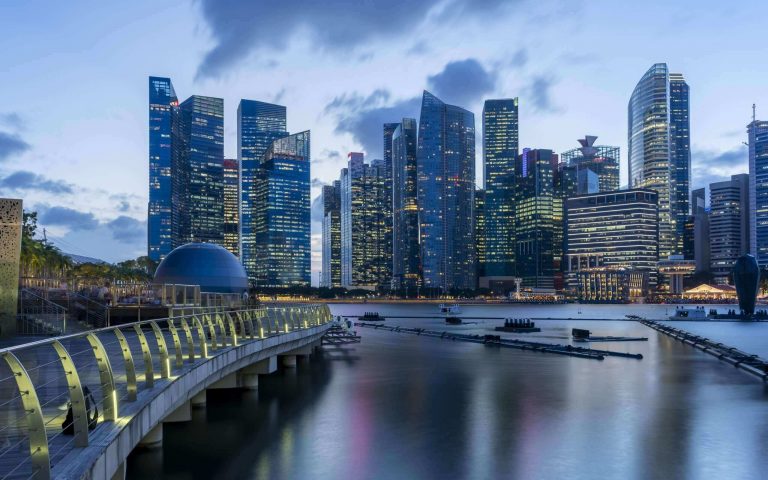 Singapore cityscape financial district skyline