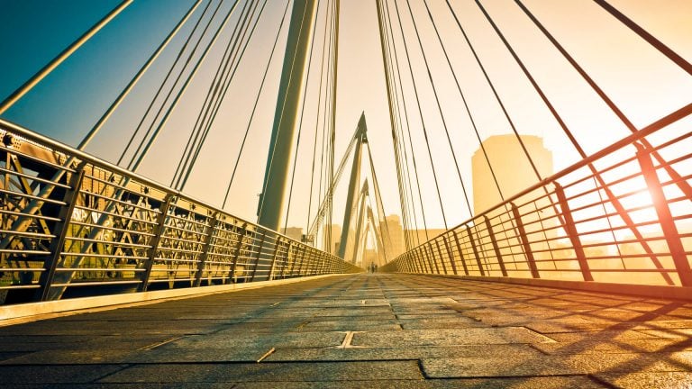 The bridge in the afternoon sun