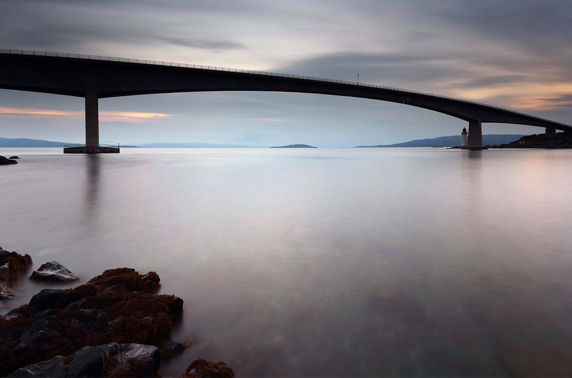 Great bridge over the lake
