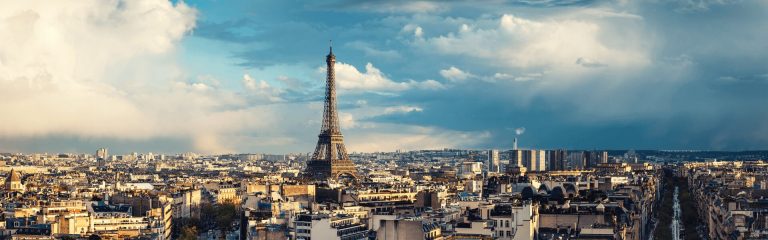 View of Paris with Eiffel Tower