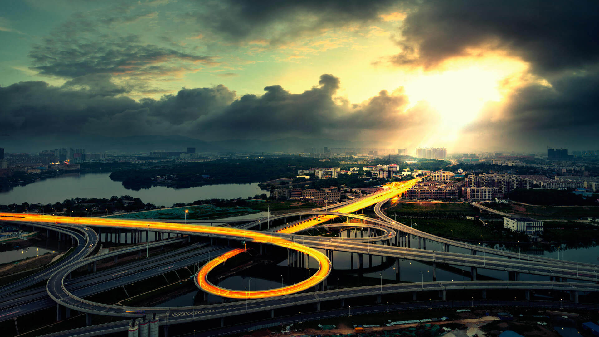 The overpass at nanchang city in China