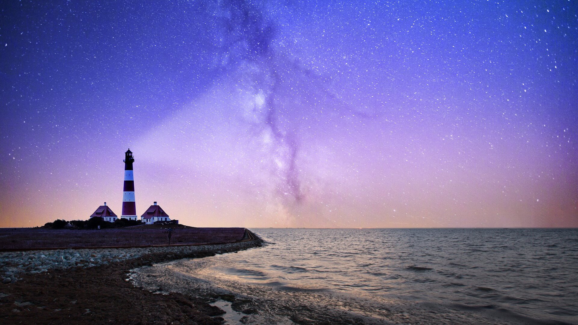 Lighthouse on the seashore