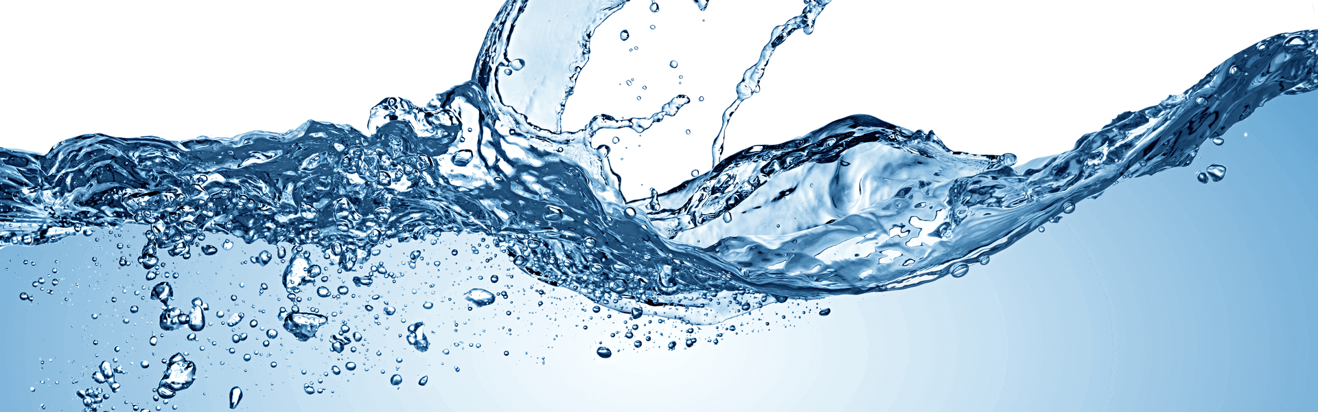 Turbulent surface of water in a glass