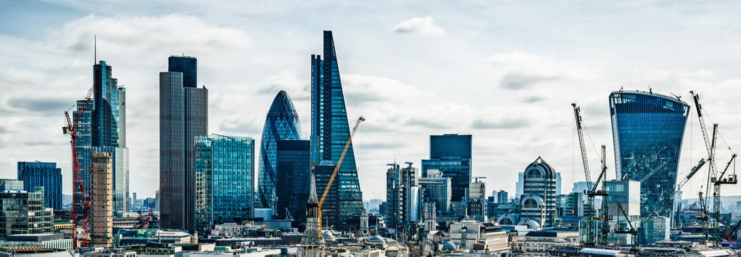 View to a cify of London