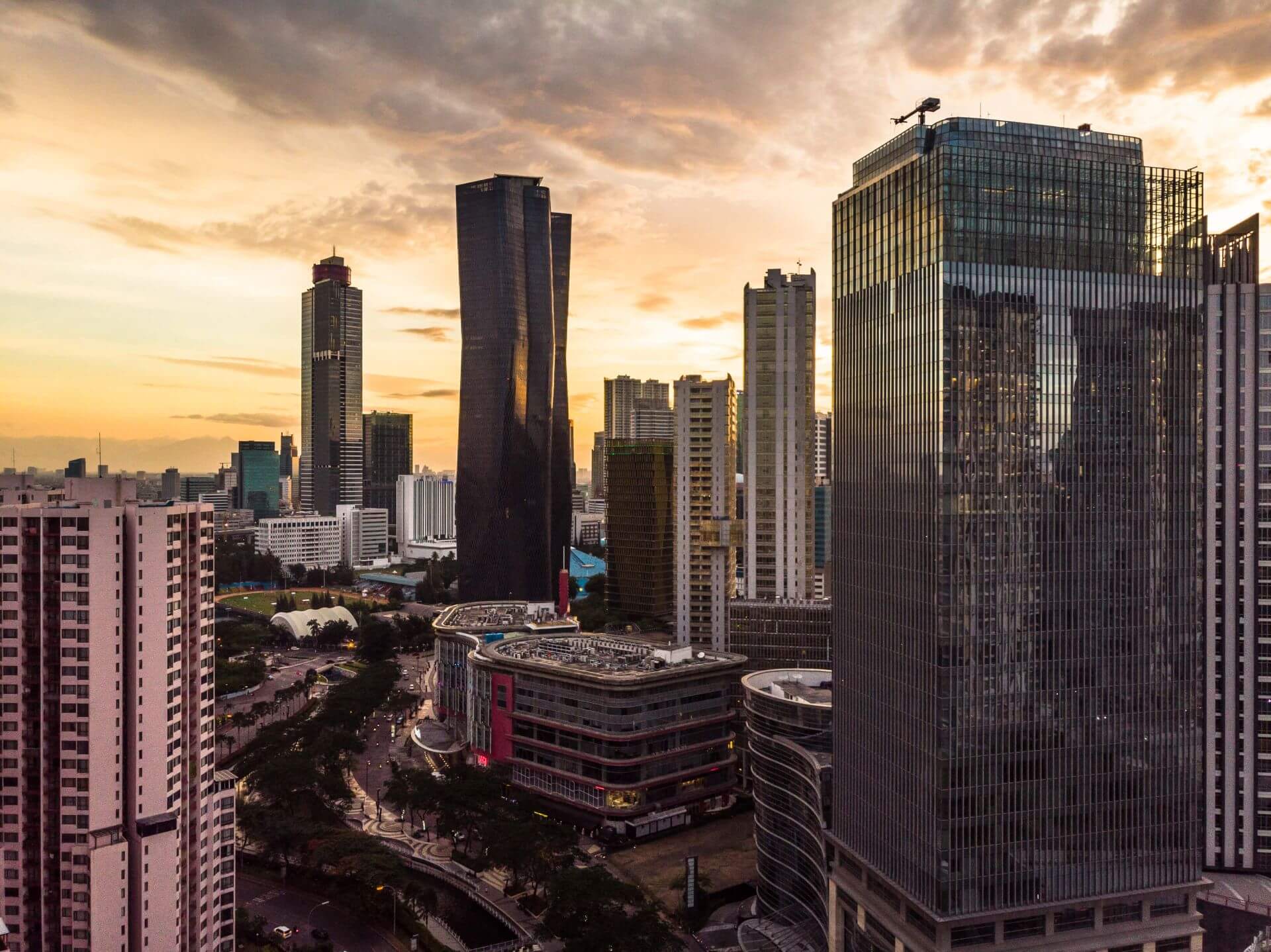 View of modern skyscrapers