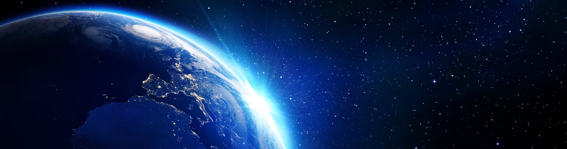 View of the planet earth from space
