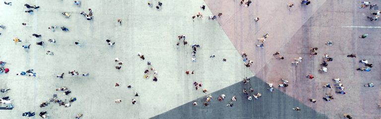 People seen from above