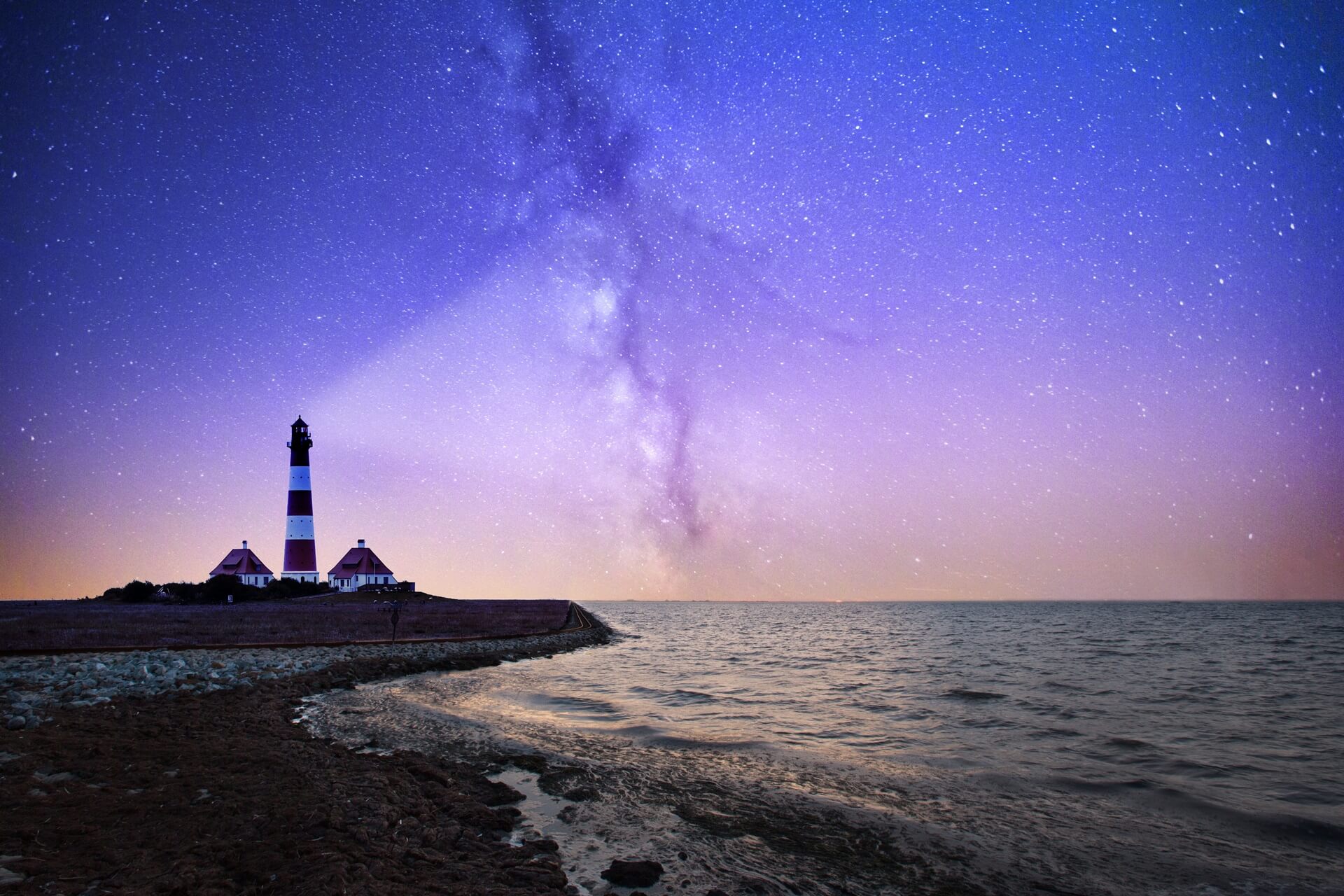 Lighthouse on the seashore