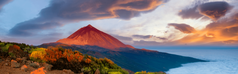 volcano on the islandolcano on the island