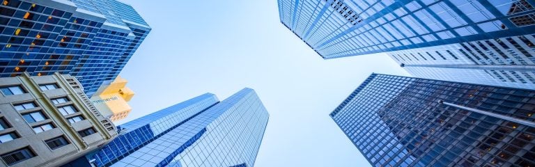 Picture of the roof of the skyscrapers