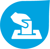 Sustainability voting icon