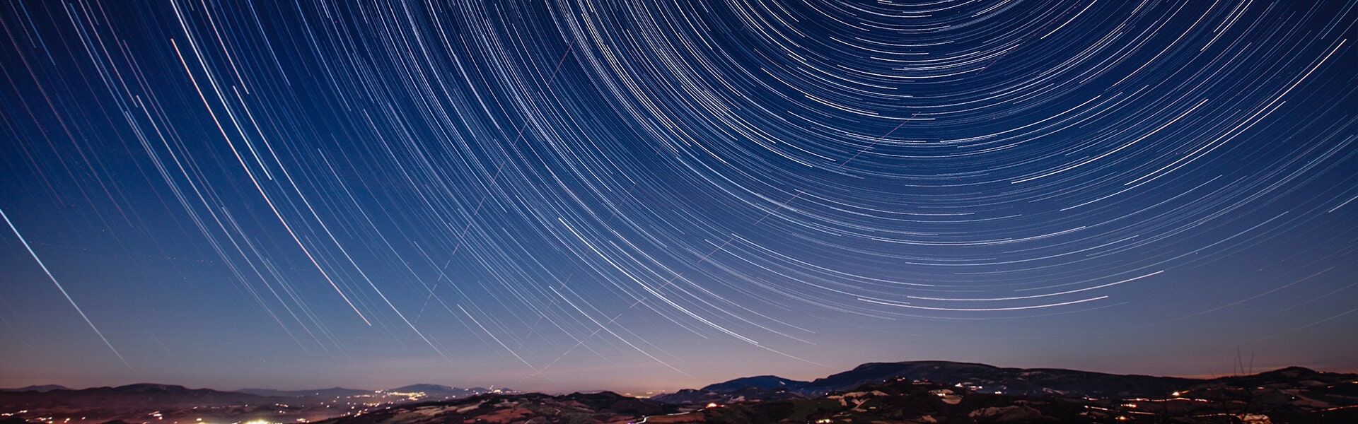 Movement of stars in the night sky