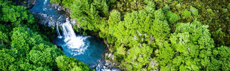 The tawhai falls in tongariro national park
