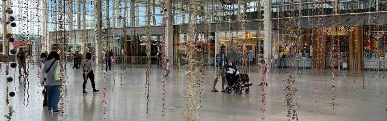 Image from a decorated shopping mall