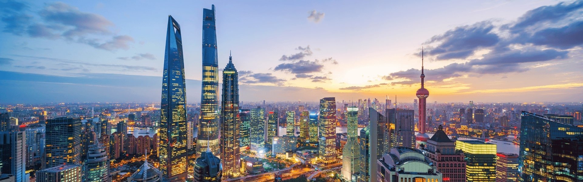 China town in the evening