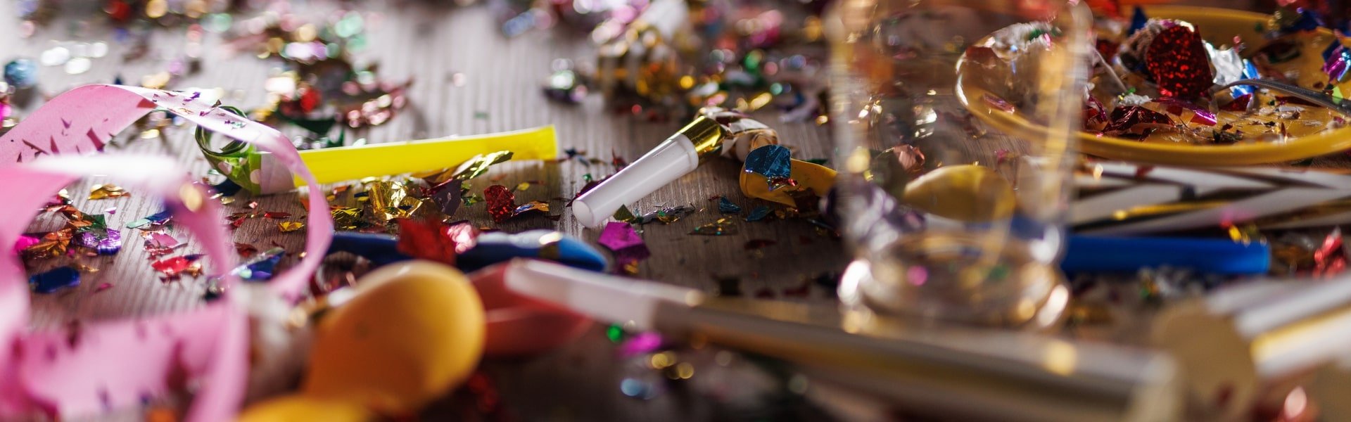 Confetti on the table