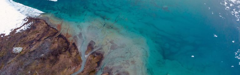 Blue water of the ocean