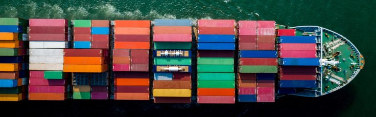 Ship loaded with containers