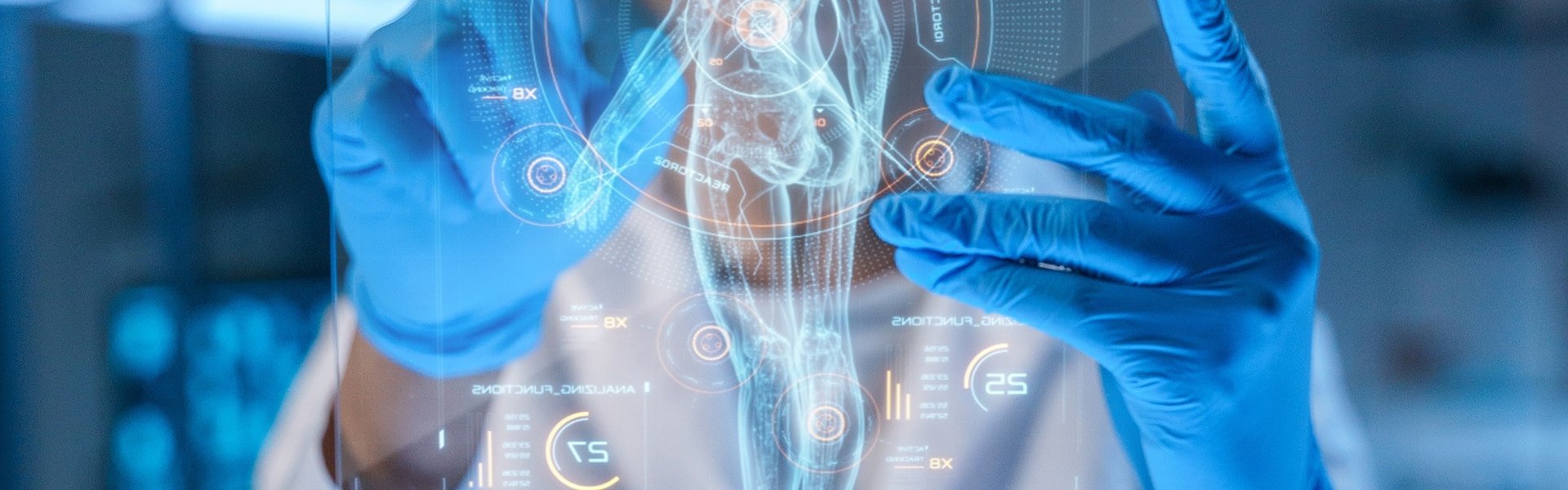 Computer scan of the human body