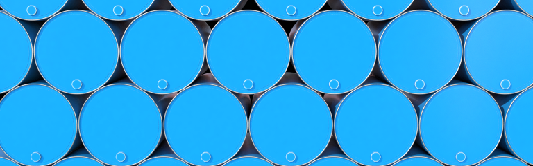 oil barrels stacked