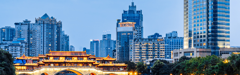 image of skyline in China